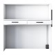 Γραφείο reception Triana pakoworld μελαμίνης λευκό-ανθρακί 110x40x110εκ Γραφείο reception Triana pakoworld μελαμίνης λευκό-ανθρακί 110x40x110εκ