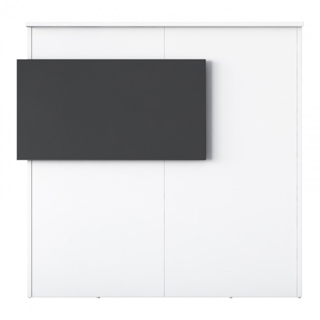 Γραφείο reception Triana pakoworld μελαμίνης λευκό-ανθρακί 110x40x110εκ Γραφείο reception Triana pakoworld μελαμίνης λευκό-ανθρακί 110x40x110εκ