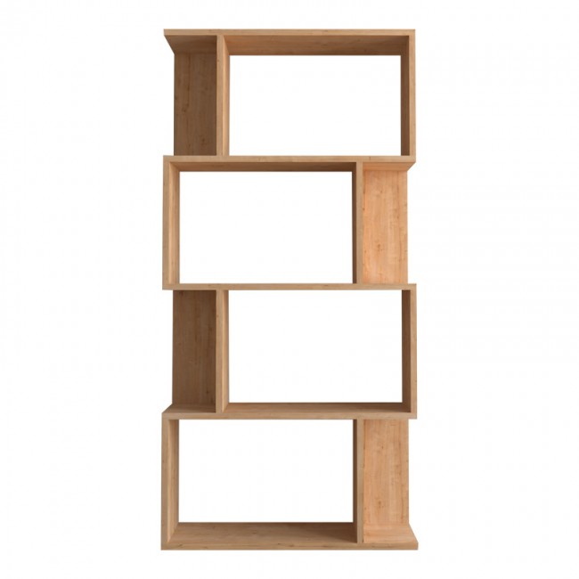 Βιβλιοθήκη Kadu pakoworld σε oak απόχρωση 72x22x147εκ Βιβλιοθήκη Kadu pakoworld σε oak απόχρωση 72x22x147εκ