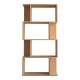 Βιβλιοθήκη Kadu pakoworld σε oak απόχρωση 72x22x147εκ Βιβλιοθήκη Kadu pakoworld σε oak απόχρωση 72x22x147εκ