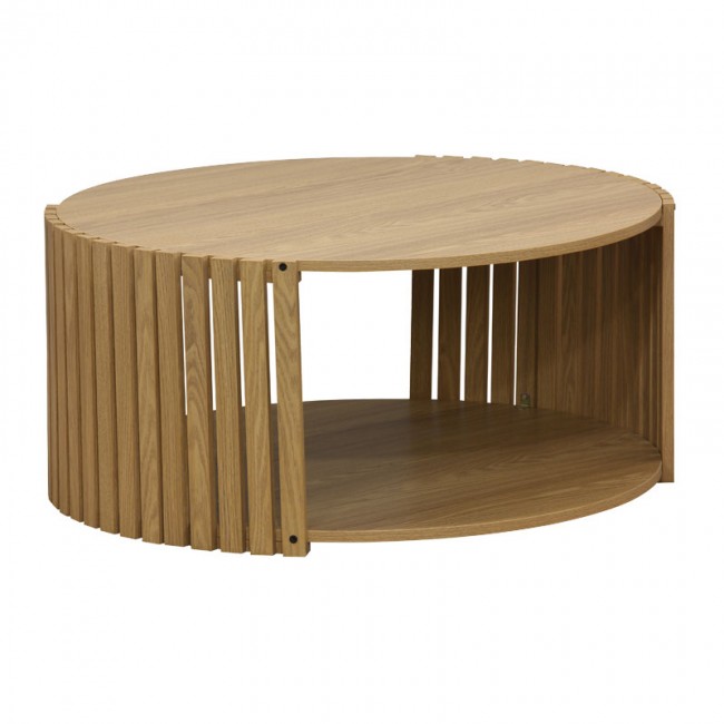 Τραπέζι σαλονιού Heavenly pakoworld MDF φυσικό Φ83x38εκ Τραπέζι σαλονιού Heavenly pakoworld MDF φυσικό Φ83x38εκ
