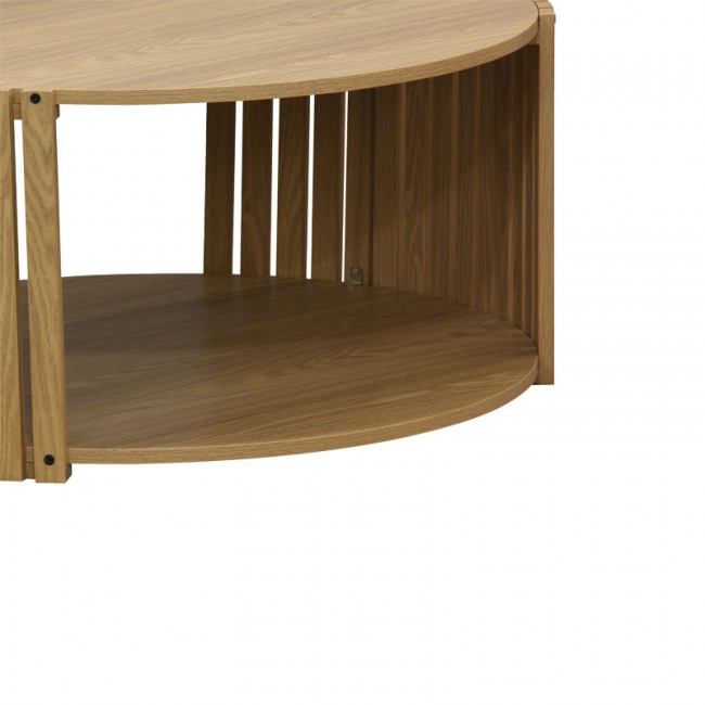 Τραπέζι σαλονιού Heavenly pakoworld MDF φυσικό Φ83x38εκ Τραπέζι σαλονιού Heavenly pakoworld MDF φυσικό Φ83x38εκ