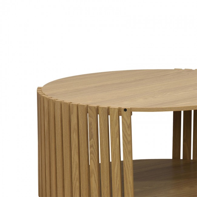 Τραπέζι σαλονιού Heavenly pakoworld MDF φυσικό Φ83x38εκ Τραπέζι σαλονιού Heavenly pakoworld MDF φυσικό Φ83x38εκ
