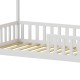 Παιδικό κρεβάτι Callan τ.Montessori με κιγκλίδωμα pakoworld ξύλο πεύκου σε λευκή απόχρωση 90x190εκ Παιδικό κρεβάτι Callan τ.Montessori με κιγκλίδωμα pakoworld ξύλο πεύκου σε λευκή απόχρωση 90x190εκ