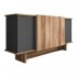 Μπουφές Diona pakoworld σε ανθρακί - oak απόχρωση 180x45x80εκ