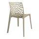 Καρέκλα Hush pakoworld pp σε cappuccino απόχρωση 50x57x81εκ