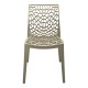 Καρέκλα Hush pakoworld pp σε cappuccino απόχρωση 50x57x81εκ