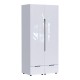 Ντουλάπα δίφυλλη Afina pakoworld mdf σε λευκή glossy απόχρωση 100x57x213εκ Ντουλάπα δίφυλλη Afina pakoworld mdf σε λευκή glossy απόχρωση 100x57x213εκ