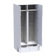 Ντουλάπα δίφυλλη Afina pakoworld mdf σε λευκή glossy απόχρωση 100x57x213εκ Ντουλάπα δίφυλλη Afina pakoworld mdf σε λευκή glossy απόχρωση 100x57x213εκ