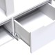 Ντουλάπα δίφυλλη Afina pakoworld mdf σε λευκή glossy απόχρωση 100x57x213εκ Ντουλάπα δίφυλλη Afina pakoworld mdf σε λευκή glossy απόχρωση 100x57x213εκ