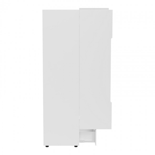 Ντουλάπα δίφυλλη Afina pakoworld mdf σε λευκή glossy απόχρωση 100x57x213εκ Ντουλάπα δίφυλλη Afina pakoworld mdf σε λευκή glossy απόχρωση 100x57x213εκ