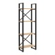 Βιβλιοθήκη Crimson pakoworld σε oak-μαύρη απόχρωση 50x22x150εκ Βιβλιοθήκη Crimson pakoworld σε oak-μαύρη απόχρωση 50x22x150εκ