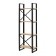 Βιβλιοθήκη Crimson pakoworld σε oak-μαύρη απόχρωση 50x22x150εκ Βιβλιοθήκη Crimson pakoworld σε oak-μαύρη απόχρωση 50x22x150εκ