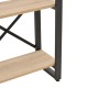 Βιβλιοθήκη Crimson pakoworld σε oak-μαύρη απόχρωση 50x22x150εκ Βιβλιοθήκη Crimson pakoworld σε oak-μαύρη απόχρωση 50x22x150εκ