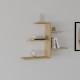 Ραφιέρα τοίχου Callum pakoworld σε oak απόχρωση 82.2x19,6x48εκ Ραφιέρα τοίχου Callum pakoworld σε oak απόχρωση 82.2x19,6x48εκ