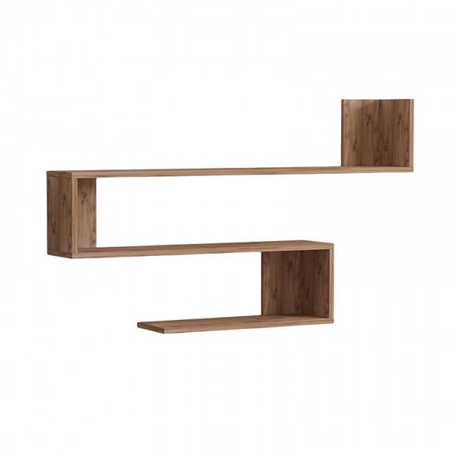 Ραφιέρα τοίχου Zeta pakoworld σε sonoma απόχρωση 120x20x71εκ Ραφιέρα τοίχου Zeta pakoworld σε sonoma απόχρωση 120x20x71εκ
