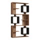 Βιβλιοθήκη Cubix pakoworld σε sonoma-ανθρακί απόχρωση 90x24,6x171,90εκ Βιβλιοθήκη Cubix pakoworld σε sonoma-ανθρακί απόχρωση 90x24,6x171,90εκ