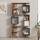 Βιβλιοθήκη Cubix pakoworld σε sonoma-ανθρακί απόχρωση 90x24,6x171,90εκ Βιβλιοθήκη Cubix pakoworld σε sonoma-ανθρακί απόχρωση 90x24,6x171,90εκ