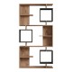 Βιβλιοθήκη Cubix pakoworld σε sonoma-ανθρακί απόχρωση 90x24,6x171,90εκ Βιβλιοθήκη Cubix pakoworld σε sonoma-ανθρακί απόχρωση 90x24,6x171,90εκ