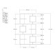 Βιβλιοθήκη Cubix pakoworld σε sonoma-ανθρακί απόχρωση 90x24,6x171,90εκ Βιβλιοθήκη Cubix pakoworld σε sonoma-ανθρακί απόχρωση 90x24,6x171,90εκ