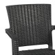 Τραπεζαρία κήπου Groovy-Halcyon pakoworld σετ 5τεμ PP ανθρακί 80x80x74,5εκ
