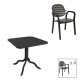 Τραπεζαρία κήπου Groovy-Gentle pakoworld σετ 5τεμ PP ανθρακί 80x80x74,5εκ. Τραπεζαρία κήπου Groovy-Gentle pakoworld σετ 5τεμ PP ανθρακί 80x80x74,5εκ.