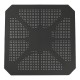 Τραπεζαρία κήπου Groovy-Frontline pakoworld σετ 5τεμ PP ανθρακί 80x80x74,5εκ.