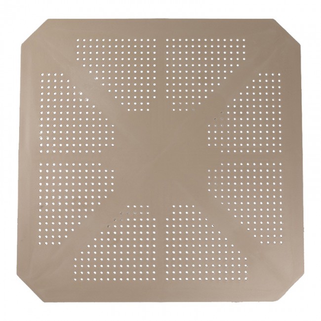Τραπεζαρία κήπου Groovy-Halcyon pakoworld σετ 5τεμ PP cappuccino 80x80x74,5εκ.