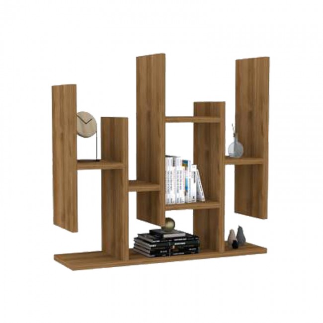 Ραφιέρα τοίχου Bemba pakoworld σε καρυδί απόχρωση 70x19,6x68,8εκ Ραφιέρα τοίχου Bemba pakoworld σε καρυδί απόχρωση 70x19,6x68,8εκ