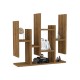 Ραφιέρα τοίχου Bemba pakoworld σε καρυδί απόχρωση 70x19,6x68,8εκ Ραφιέρα τοίχου Bemba pakoworld σε καρυδί απόχρωση 70x19,6x68,8εκ