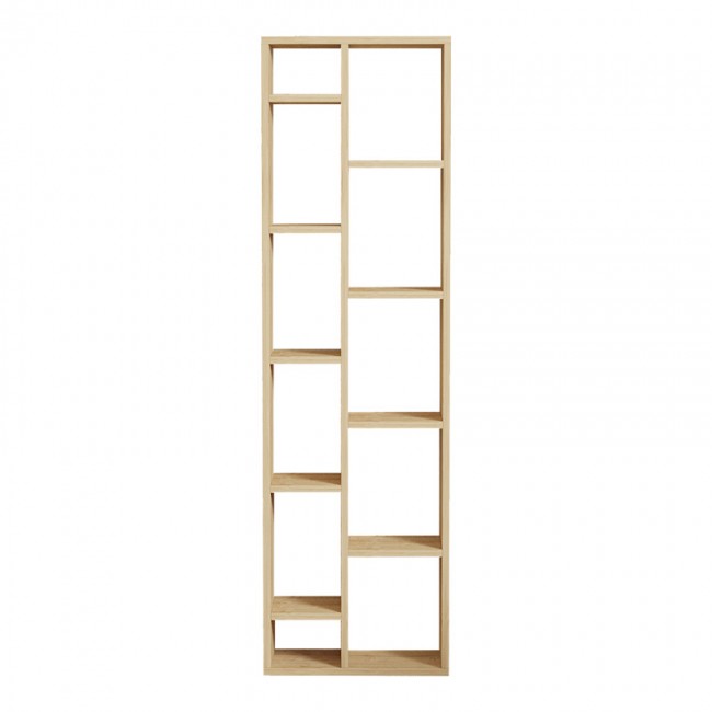 Βιβλιοθήκη Minicu pakoworld σε oak απόχρωση 44,4x19,6x150εκ Βιβλιοθήκη Minicu pakoworld σε oak απόχρωση 44,4x19,6x150εκ