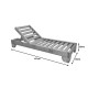 Ξαπλώστρα Zalka pakoworld L1 σε φυσική απόχρωση 66x197x28εκ Ξαπλώστρα Zalka pakoworld L1 σε φυσική απόχρωση 66x197x28εκ