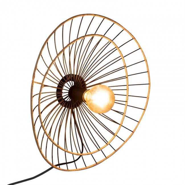 Φωτιστικό τοίχου-απλίκα Alara pakoworld E27 40W χρυσό-μαύρο Φ45x11εκ Φωτιστικό τοίχου-απλίκα Alara pakoworld E27 40W χρυσό-μαύρο Φ45x11εκ