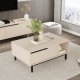 Τραπέζι σαλονιού Frixton pakoworld σε cappuccino απόχρωση 90x60x37.5εκ Τραπέζι σαλονιού Frixton pakoworld σε cappuccino απόχρωση 90x60x37.5εκ