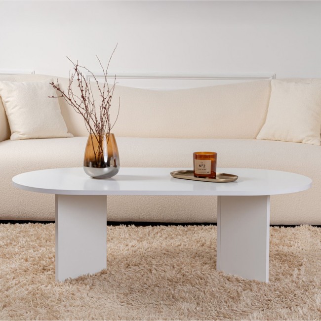 Τραπέζι σαλονιού Tabletod pakoworld σε λευκή απόχρωση 119x60x40εκ Τραπέζι σαλονιού Tabletod pakoworld σε λευκή απόχρωση 119x60x40εκ