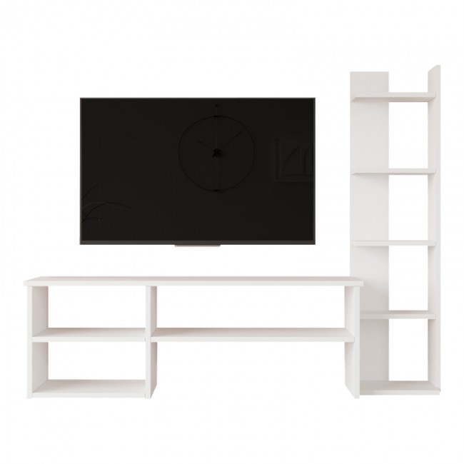 Σύνθετο σαλονιού Perla pakoworld σε λευκή απόχρωση 120x29.5x41,8εκ Σύνθετο σαλονιού Perla pakoworld σε λευκή απόχρωση 120x29.5x41,8εκ