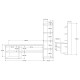 Σύνθετο σαλονιού Perla pakoworld σε λευκή απόχρωση 120x29.5x41,8εκ Σύνθετο σαλονιού Perla pakoworld σε λευκή απόχρωση 120x29.5x41,8εκ