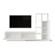 Σύνθετο σαλονιού Damon pakoworld σε λευκή απόχρωση 140x29.5x39.5εκ Σύνθετο σαλονιού Damon pakoworld σε λευκή απόχρωση 140x29.5x39.5εκ