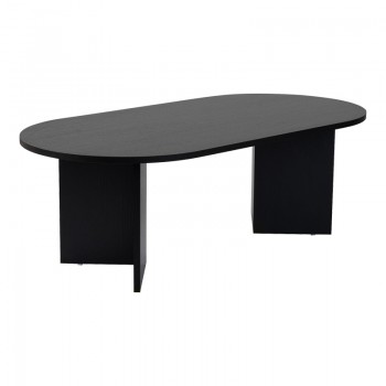 Τραπέζι σαλονιού Tabletod pakoworld σε μαύρη απόχρωση 119x60x40εκ