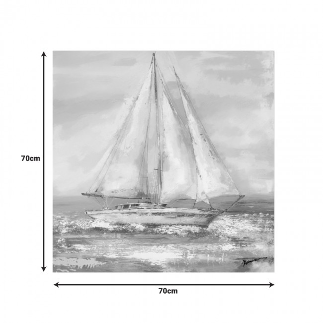 Πίνακας σε καμβά Siedo I Inart 70x3.5x70εκ Πίνακας σε καμβά Siedo I Inart 70x3.5x70εκ