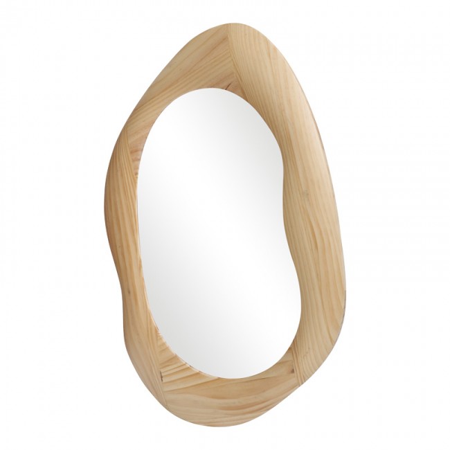 Καθρέπτης οβάλ Enola pakoworld mdf σε φυσική απόχρωση 54x2.5x80εκ Καθρέπτης οβάλ Enola pakoworld mdf σε φυσική απόχρωση 54x2.5x80εκ