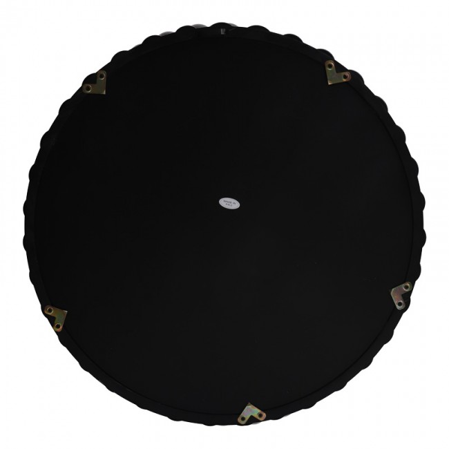 Καθρέπτης Specio pakoworld ξύλο σε μαύρη απόχρωση Φ60x4.5εκ