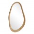 Καθρέπτης οβάλ Baloa pakoworld mdf σε φυσική απόχρωση 44x4x80εκ