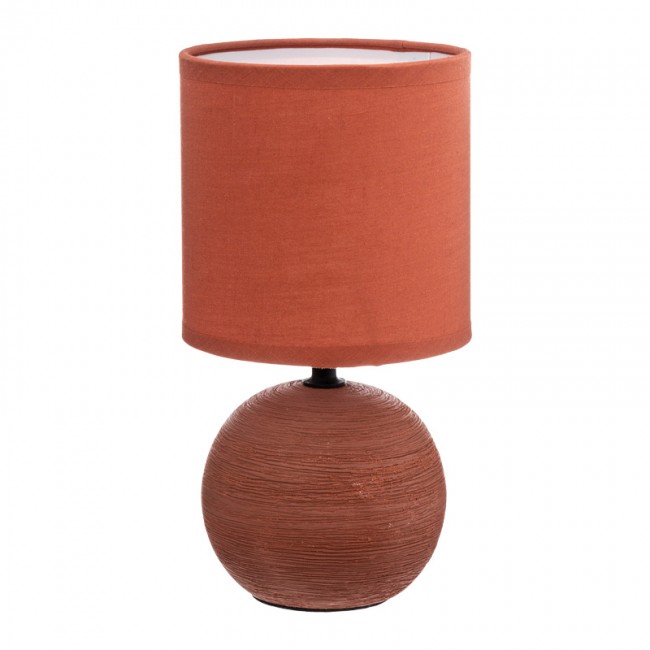 Επιτραπέζιο φωτιστικό PWL-1210 pakoworld Ε14 κεραμικό σε terracotta απόχρωση Φ13x25εκ Επιτραπέζιο φωτιστικό PWL-1210 pakoworld Ε14 κεραμικό σε terracotta απόχρωση Φ13x25εκ