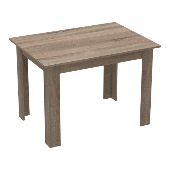 Τραπεζαρία Manka-Parker pakoworld σετ 5τεμ mdf σε μαύρη-sonoma truffle απόχρωση 110x80x77εκ Τραπεζαρία Manka-Parker pakoworld σετ 5τεμ mdf σε μαύρη-sonoma truffle απόχρωση 110x80x77εκ