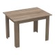 Τραπεζαρία Manka-Parker pakoworld σετ 5τεμ mdf σε μαύρη-sonoma truffle απόχρωση 110x80x77εκ Τραπεζαρία Manka-Parker pakoworld σετ 5τεμ mdf σε μαύρη-sonoma truffle απόχρωση 110x80x77εκ