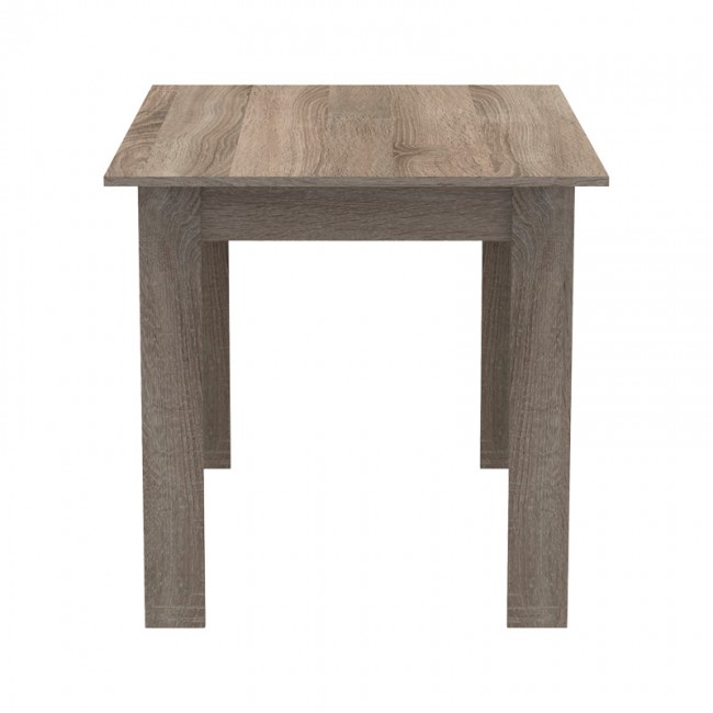 Τραπεζαρία Manka-Parker pakoworld σετ 5τεμ mdf σε μαύρη-sonoma truffle απόχρωση 110x80x77εκ Τραπεζαρία Manka-Parker pakoworld σετ 5τεμ mdf σε μαύρη-sonoma truffle απόχρωση 110x80x77εκ