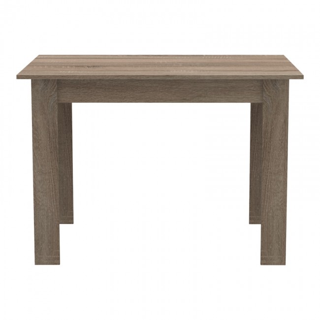 Τραπεζαρία Manka-Parker pakoworld σετ 5τεμ mdf σε μαύρη-sonoma truffle απόχρωση 110x80x77εκ Τραπεζαρία Manka-Parker pakoworld σετ 5τεμ mdf σε μαύρη-sonoma truffle απόχρωση 110x80x77εκ