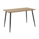 Τραπεζαρία Cuba-Julita pakoworld σετ 5τεμ MDF sonoma-μαύρο-φυσικό 120x70x76εκ Τραπεζαρία Cuba-Julita pakoworld σετ 5τεμ MDF sonoma-μαύρο-φυσικό 120x70x76εκ