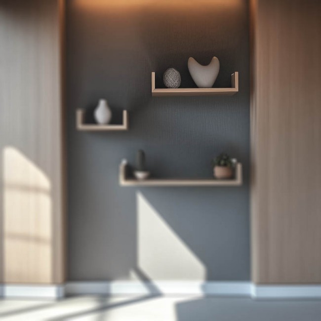 Ραφιέρα τοίχου Derva pakoworld σε oak απόχρωση 45x15x10cm Ραφιέρα τοίχου Derva pakoworld σε oak απόχρωση 45x15x10cm